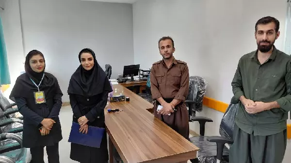 پایش تخصصی و رفع اختلال شبکه بیمارستان شهدای سلامت شهرستان ثلاث باباجانی